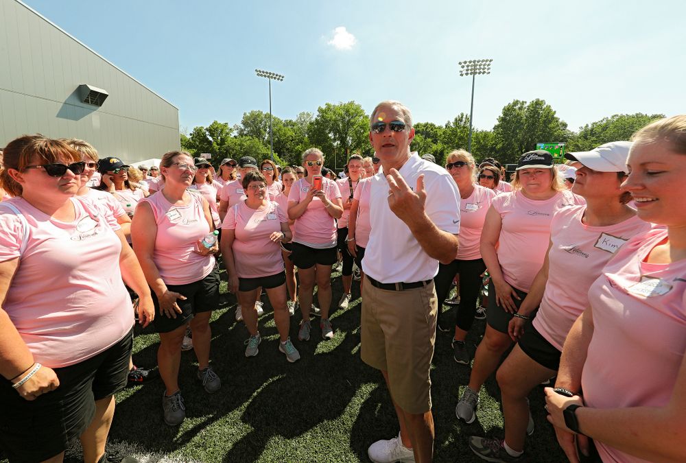 The Ladies Football Academy at the Hansen Football Performance Center in Iowa City on Saturday, Jun 8, 2019. (Stephen Mally/hawkeyesports.com)