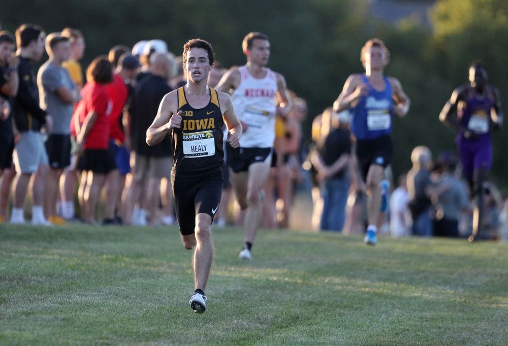 IowaÕs Noah Healy runs in the 2019 Hawkeye Invitational Friday, September 6, 2019 at the Ashton Cross Country Course. (Brian Ray/hawkeyesports.com)