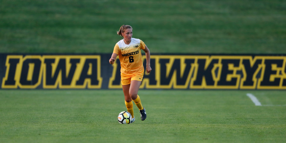 Iowa Hawkeyes Isabella Blackman (6) against the Missouri Tigers Friday, August 17, 2018 at the Iowa Soccer Complex. (Brian Ray/hawkeyesports.com)