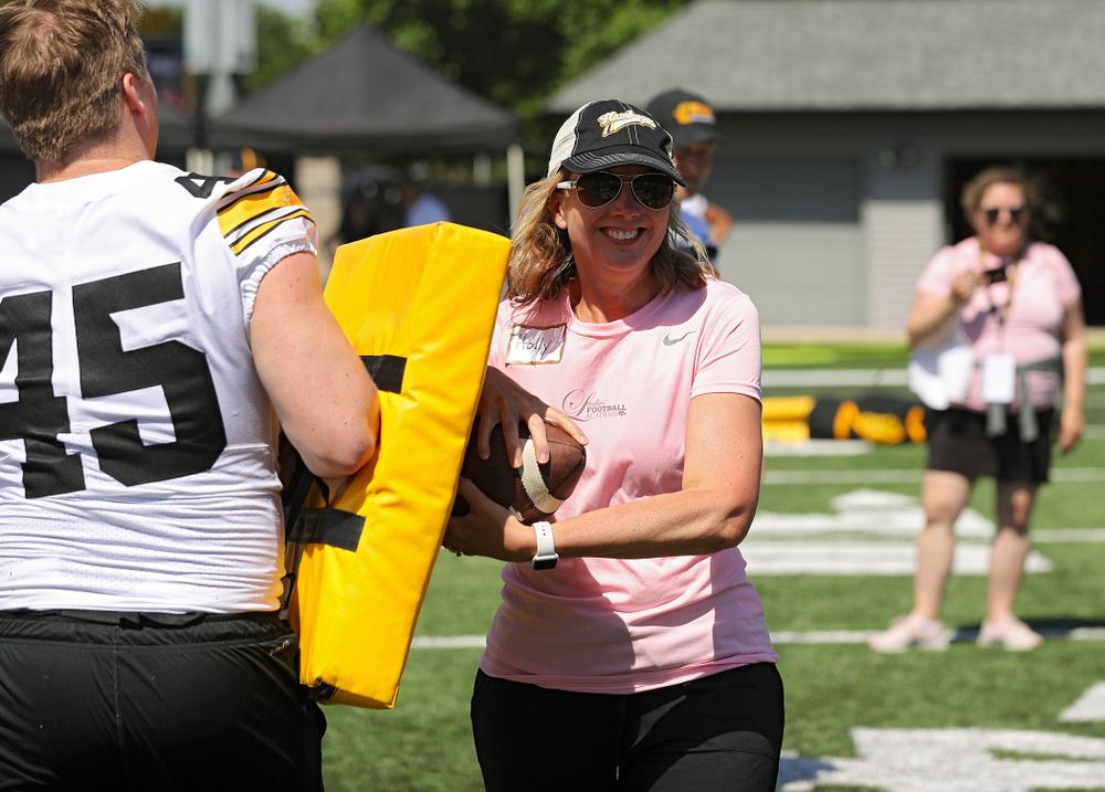 The Ladies Football Academy at the Hansen Football Performance Center in Iowa City on Saturday, Jun 8, 2019. (Stephen Mally/hawkeyesports.com)