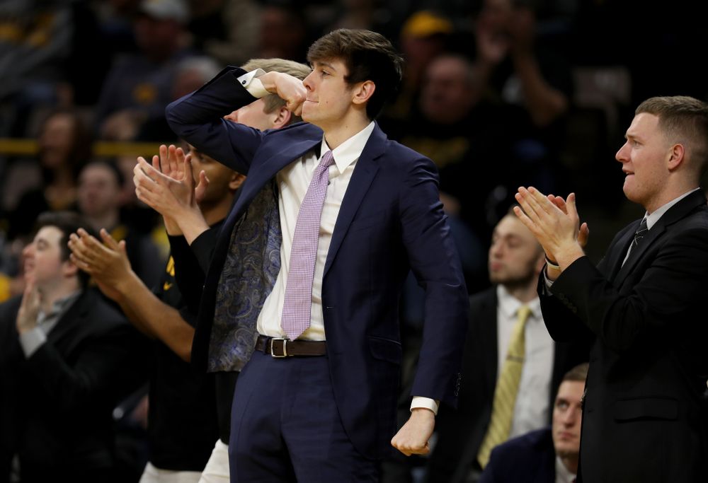 Iowa Hawkeyes forward Patrick McCaffery (22) against the Minnesota Golden Gophers Monday, December 9, 2019 at Carver-Hawkeye Arena. (Brian Ray/hawkeyesports.com)
