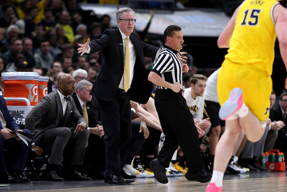 Iowa Hawkeyes head coach Fran McCaffery against the Michigan Wolverines in the 2019 Big Ten Men's Basketball Tournament Friday, March 15, 2019 at the United Center in Chicago. (Brian Ray/hawkeyesports.com)