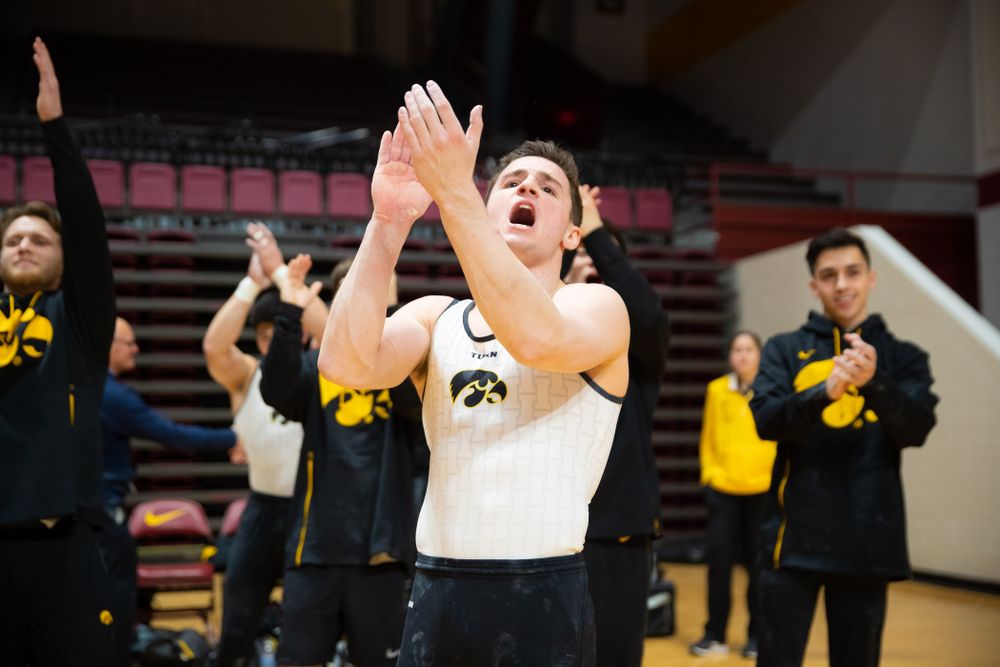 The Iowa Hawekeys against Minnesota and Penn State at the Maturi Pavilion Saturday, March 23, 2019 in Minneapolis, Minn. (C. Morgan Engel/Freelance)