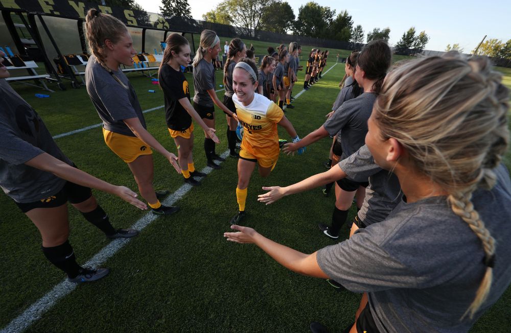 Iowa Hawkeyes Claire Graves (1) against Western Michigan Thursday, August 22, 2019 at the Iowa Soccer Complex. (Brian Ray/hawkeyesports.com)