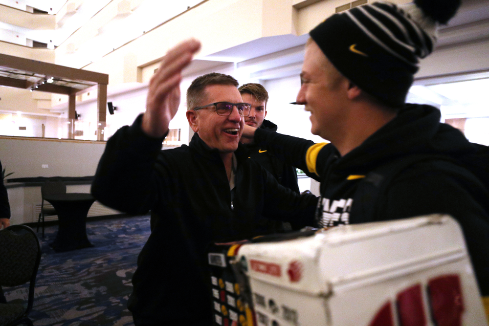 The Hawkeye football managers capture the rusty toolbox for the first time since 2008 with a 20-19 double The Hawkeye Football Managers captured the rusty toolbox for the first time since 2008 with a 20-19 double overtime win against the Wisconsin football managers on Nov. 8 in Madison, Wisconsin. (Brian Ray/hawkeyesports.com)
