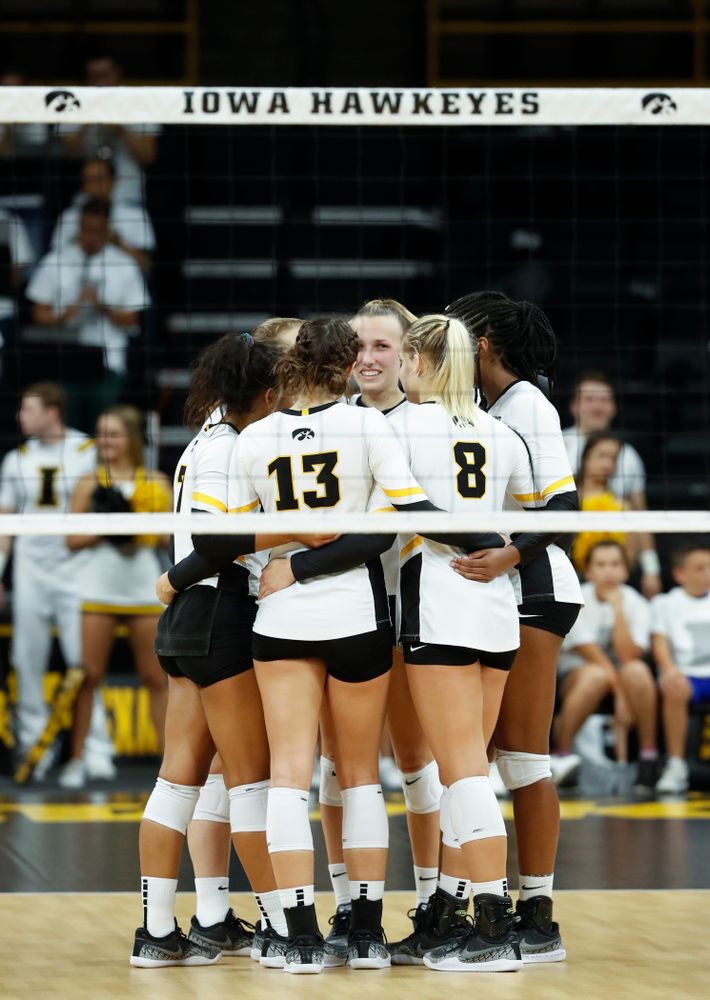 The Iowa Hawkeyes against the Michigan State Spartans Friday, September 21, 2018 at Carver-Hawkeye Arena. (Brian Ray/hawkeyesports.com)
