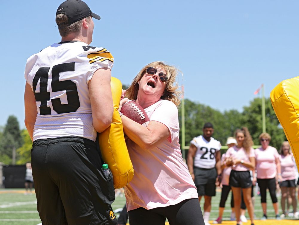 The Ladies Football Academy at the Hansen Football Performance Center in Iowa City on Saturday, Jun 8, 2019. (Stephen Mally/hawkeyesports.com)