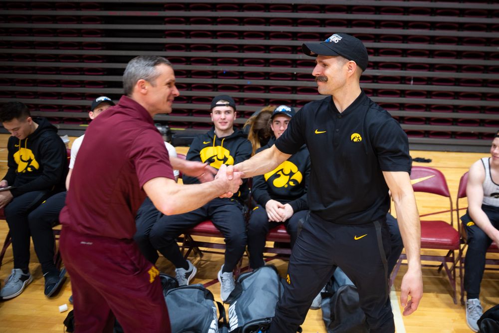 The Iowa Hawekeys against Minnesota and Penn State at the Maturi Pavilion Saturday, March 23, 2019 in Minneapolis, Minn. (C. Morgan Engel/Freelance)