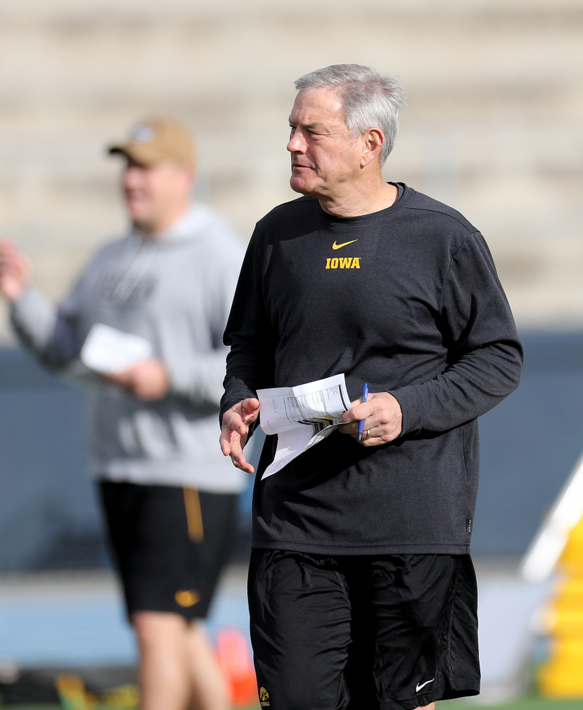 Iowa Hawkeyes head coach Kirk Ferentz during Holiday Bowl Practice No. 3 Tuesday, December 24, 2019 at San Diego Mesa College. (Brian Ray/hawkeyesports.com)
