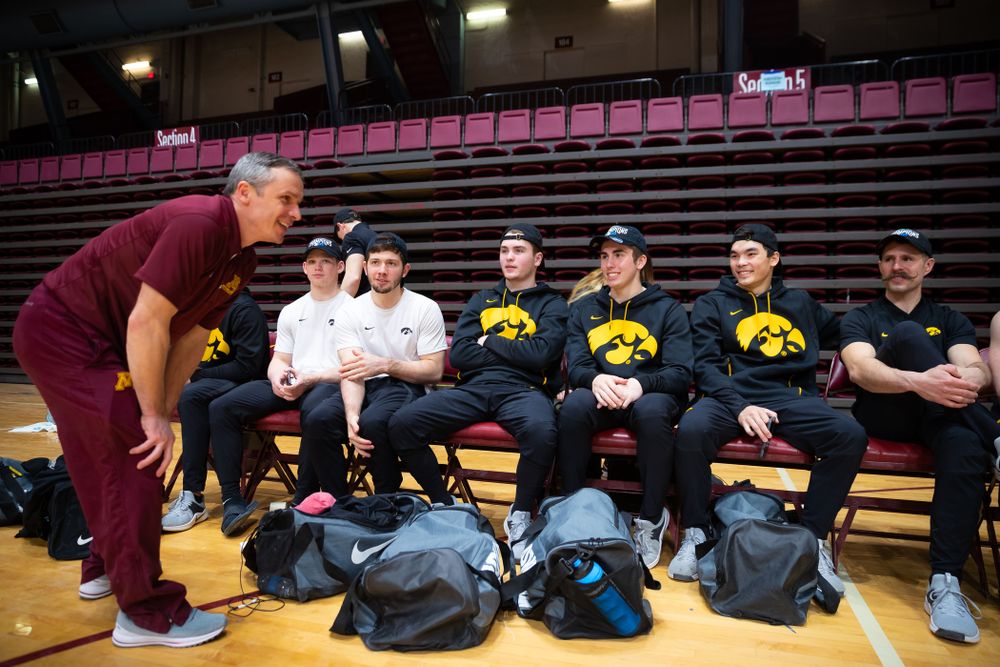 The Iowa Hawekeys against Minnesota and Penn State at the Maturi Pavilion Saturday, March 23, 2019 in Minneapolis, Minn. (C. Morgan Engel/Freelance)