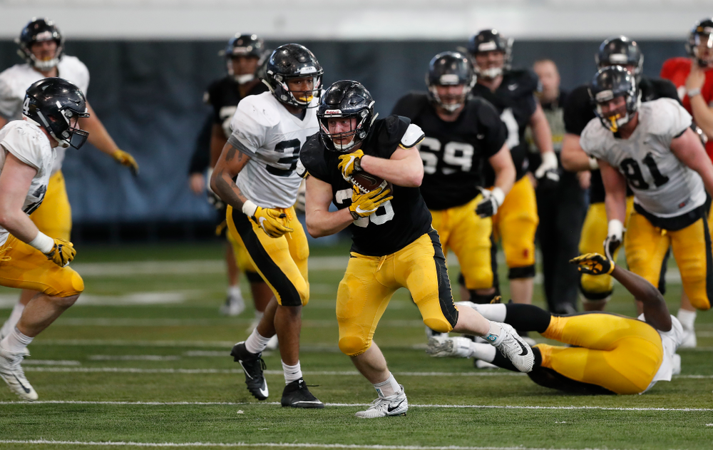 Iowa Hawkeyes fullback Brady Ross (36) Wednesday, April 4, 2018 at the Hansen Football Performance Center. (Brian Ray/hawkeyesports.com)