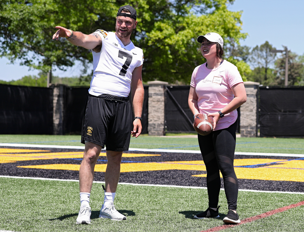 The Ladies Football Academy at the Hansen Football Performance Center in Iowa City on Saturday, Jun 8, 2019. (Stephen Mally/hawkeyesports.com)
