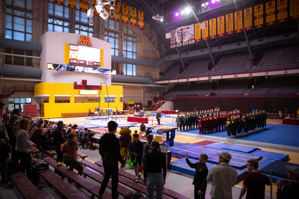 The Iowa Hawekeys against Minnesota and Penn State at the Maturi Pavilion Saturday, March 23, 2019 in Minneapolis, Minn. (C. Morgan Engel/Freelance)