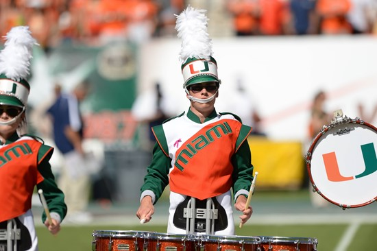 The #14'th ranked University of Miami Hurricanes play the Georgia Tech Yellow Jackets at Sun Life Stadium on October 05, 2013. Photo by Steven...