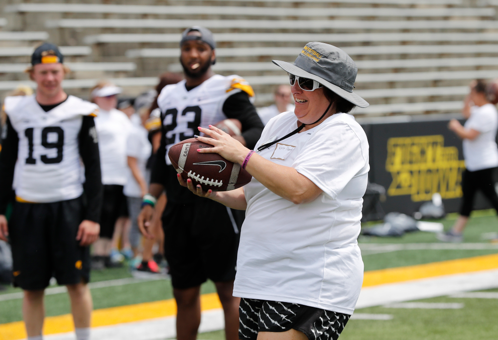 The 2018 Iowa Ladies Football Academy Saturday, June 9, 2018 at Kinnick Stadium. (Brian Ray/hawkeyesports.com)