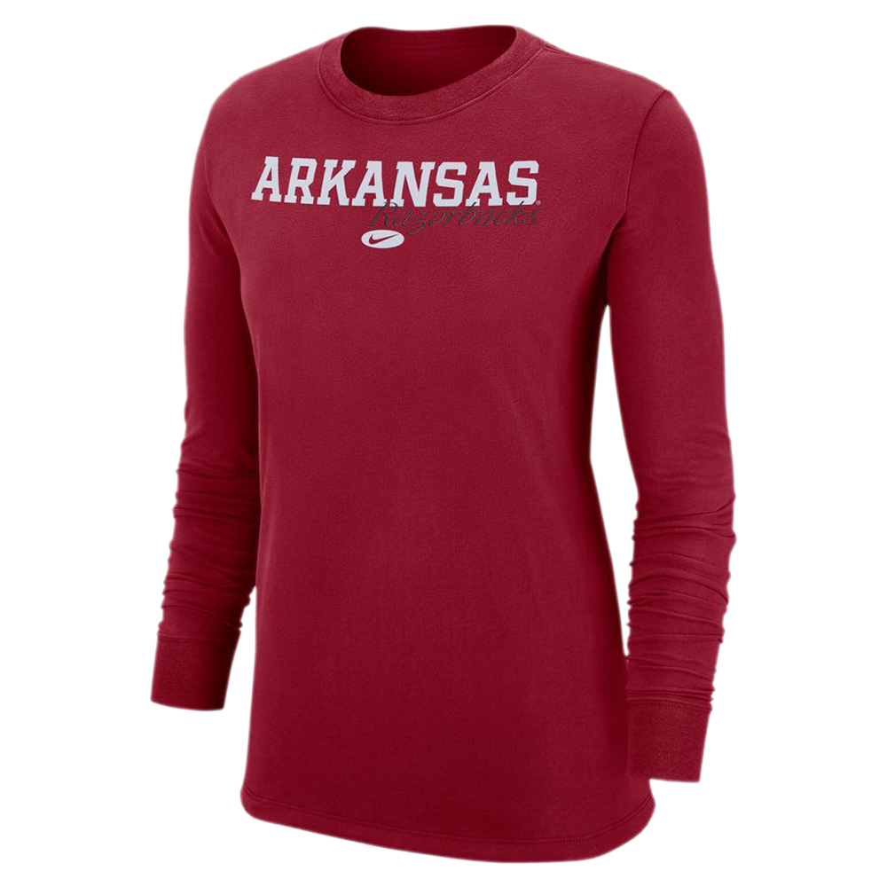 extraterrestre costo adherirse Arkansas Razorbacks Nike Long Sleeve Cotton Crew T-Shirt - Arkansas  Razorbacks Store - Shop University of Arkansas Apparel, Gear, Gifts,  Clothing