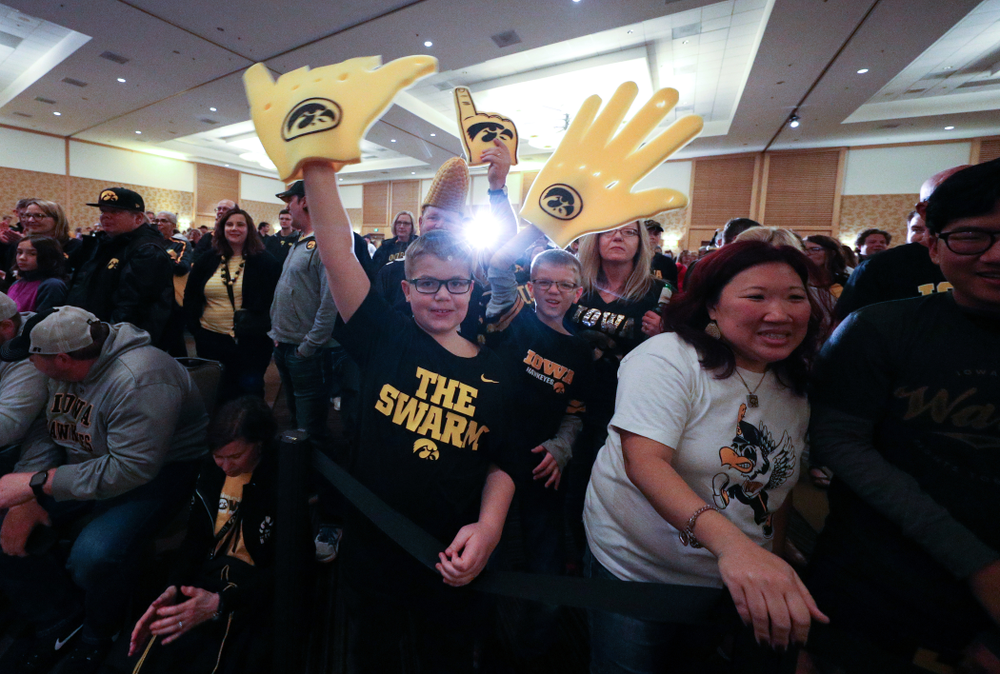 Fans during the Holiday Bowl Hawkeye Huddle Thursday, December 26, 2019 at the Hilton in downtown San Diego. (Brian Ray/hawkeyesports.com)