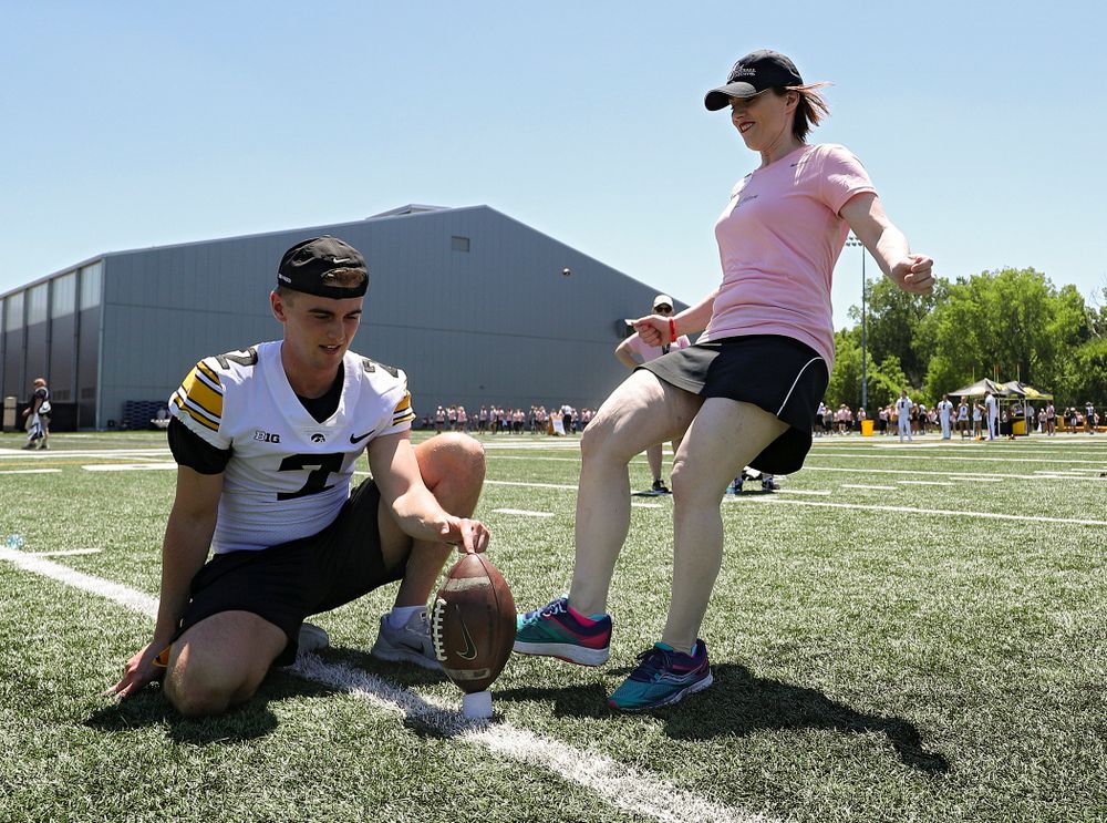 The Ladies Football Academy at the Hansen Football Performance Center in Iowa City on Saturday, Jun 8, 2019. (Stephen Mally/hawkeyesports.com)