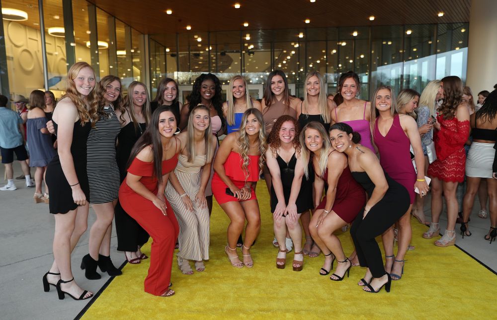 The 2019 Golden Herkys yellow carpet Tuesday, April 23, 2019 at Hancher Auditorium. (Brian Ray/hawkeyesports.com)