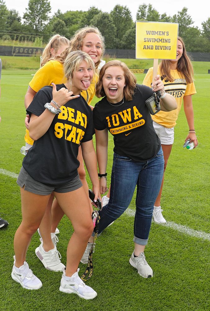 Student-athletes walk in the Parade of Champions during the Student-Athlete Kickoff at the Iowa Soccer Complex in Iowa City on Sunday, Aug 25, 2019. (Stephen Mally/hawkeyesports.com)