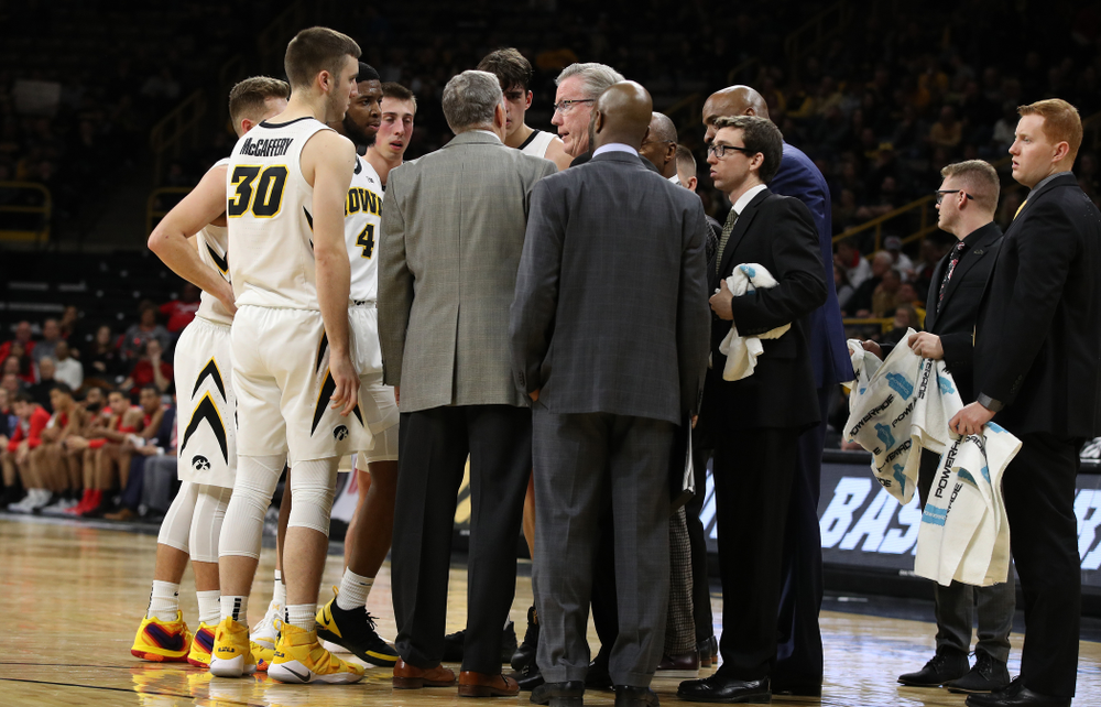 Iowa Hawkeyes head coach Fran McCaffery against the Ohio State Buckeyes Saturday, January 12, 2019 at Carver-Hawkeye Arena. (Brian Ray/hawkeyesports.com)