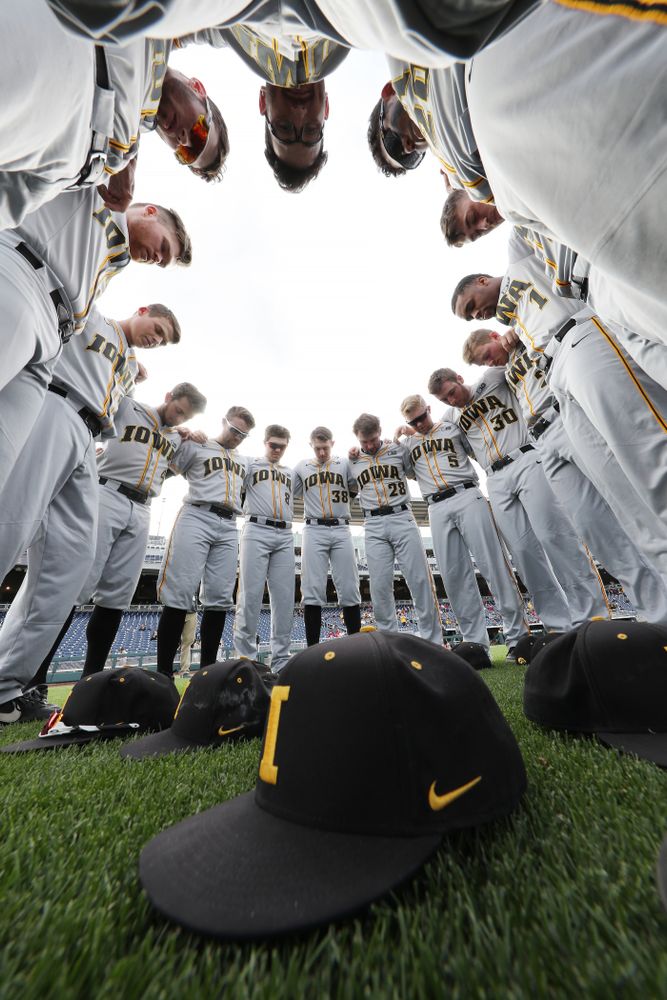 The Iowa Hawkeyes against the Indiana Hoosiers in the first round of the Big Ten Baseball Tournament Wednesday, May 22, 2019 at TD Ameritrade Park in Omaha, Neb. (Brian Ray/hawkeyesports.com)