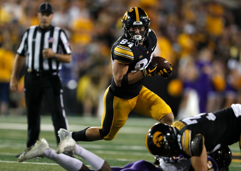 Iowa Hawkeyes wide receiver Nick Easley (84) against the Northern Iowa Panthers Saturday, September 15, 2018 at Kinnick Stadium. (Brian Ray/hawkeyesports.com)