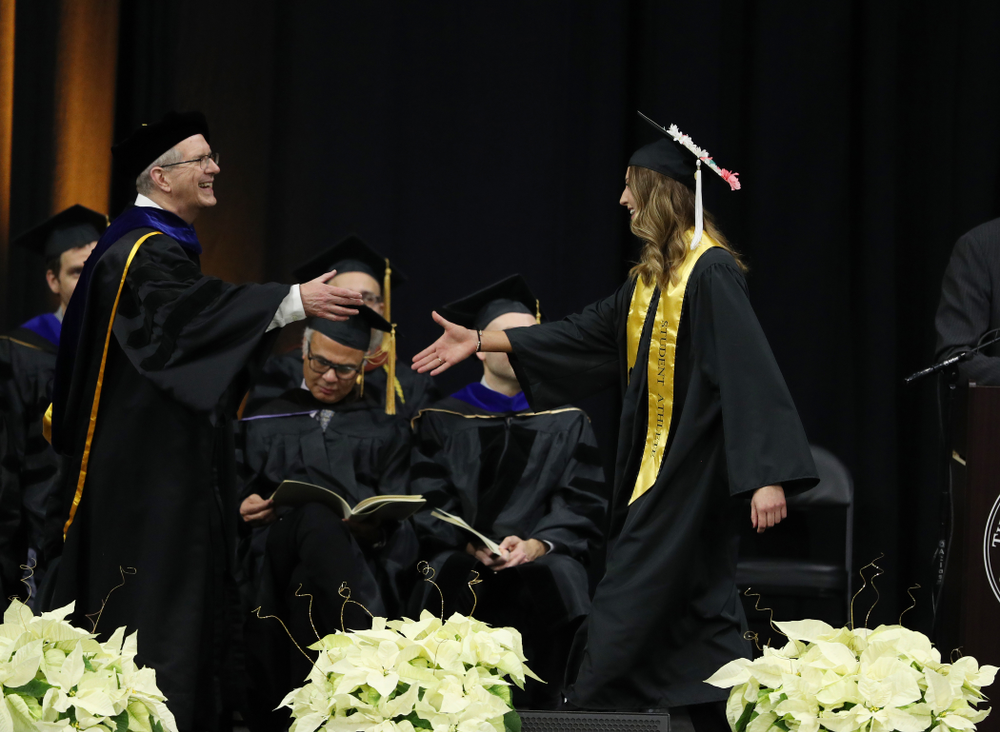 Iowa Volleyball's Kasey Reuter during the Fall Commencement Ceremony Saturday, December 15, 2018 at Carver-Hawkeye Arena. (Brian Ray/hawkeyesports.com)