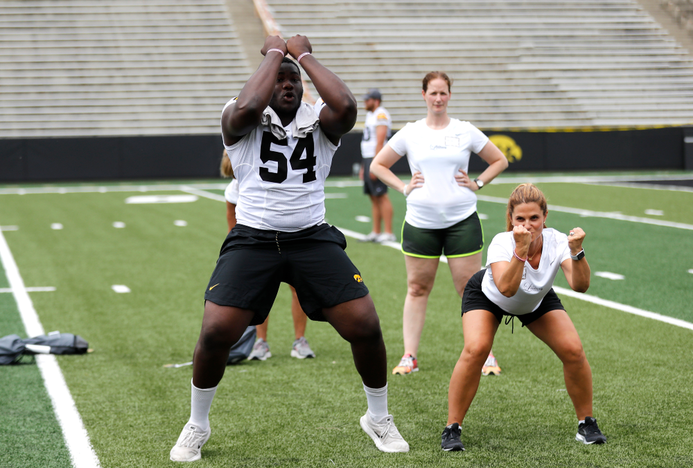 The 2018 Iowa Ladies Football Academy Saturday, June 9, 2018 at Kinnick Stadium. (Brian Ray/hawkeyesports.com)