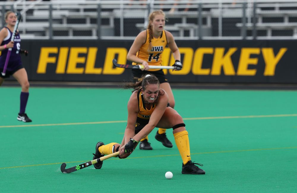 Iowa Hawkeyes defenseman Anthe Nijziel (6) during an exhibition game against Northwestern Saturday, August 24, 2019 at Grant Field. (Brian Ray/hawkeyesports.com)