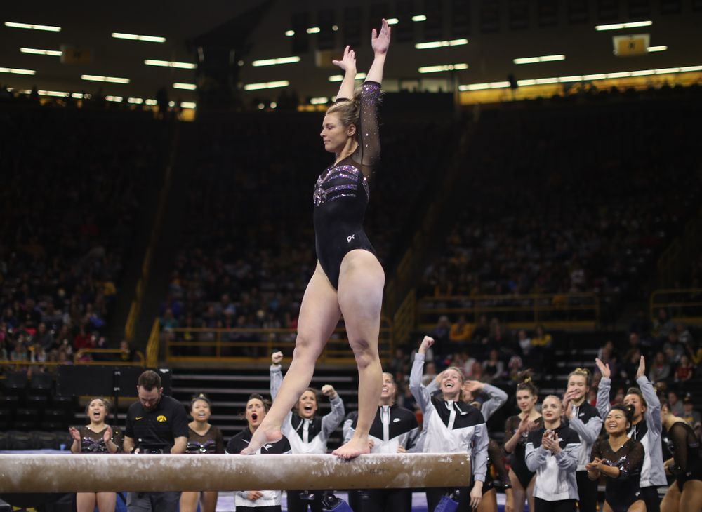 The Iowa Hawkeyes against the Iowa State Cyclones Friday, March 1, 2019 at Carver-Hawkeye Arena. (Brian Ray/hawkeyesports.com)