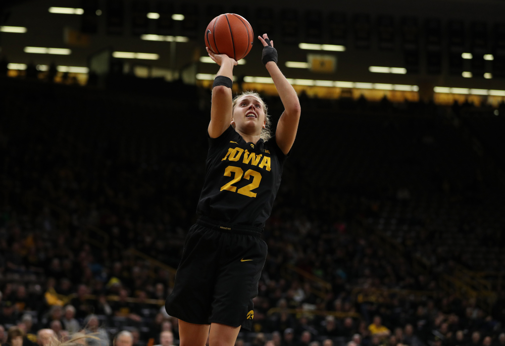 against the Iowa State Cyclones in the Iowa Corn Cy-Hawk Series Wednesday, December 5, 2018 at Carver-Hawkeye Arena. (Brian Ray/hawkeyesports.com)