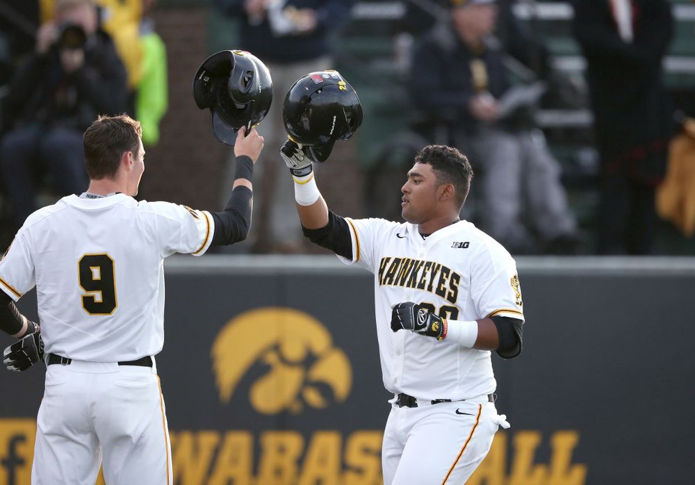 Iowa Hawkeyes Izaya Fullard (20) during game one against UC Irvine Friday, May 3, 2019 at Duane Banks Field. (Brian Ray/hawkeyesports.com)