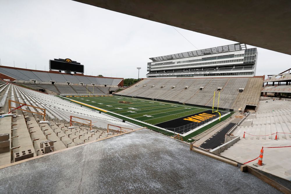 The view from the northeast ÔIronmanÕ loge box Wednesday, June 6, 2018 at Kinnick Stadium. (Brian Ray/hawkeyesports.com)