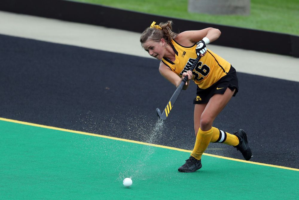 Iowa Hawkeyes forward Maddy Murphy (26) against Columbia Sunday, September 8, 2019 at Grant Field. (Brian Ray/hawkeyesports.com)