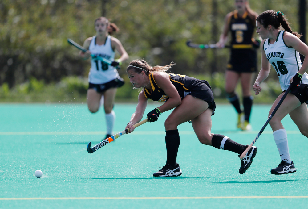 Iowa Hawkeyes Sophie Sunderland (20) against Dartmouth Friday, August 31, 2018 at Grant Field. (Brian Ray/hawkeyesports.com)