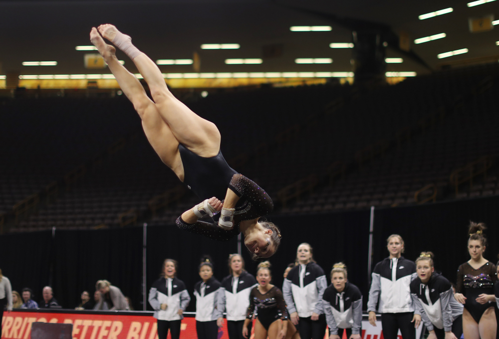 The Iowa Hawkeyes against the Iowa State Cyclones Friday, March 1, 2019 at Carver-Hawkeye Arena. (Brian Ray/hawkeyesports.com)