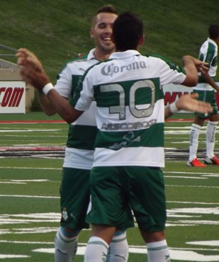 Alonso Escobosa scored off a breakaway to level the match at 1-1.