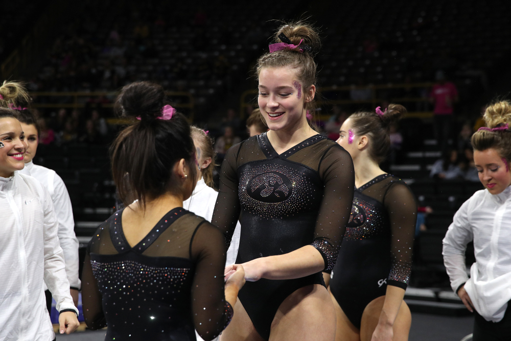 Iowa's Mackenzie Vance competes on the beam during their meet against the Minnesota Golden Gophers Saturday, January 19, 2019 at Carver-Hawkeye Arena. (Brian Ray/hawkeyesports.com)