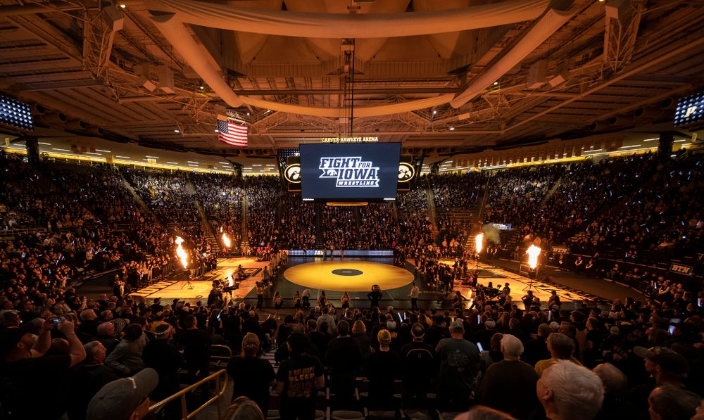 The Iowa Hawkeyes wrestle Ohio State Friday, January 24, 2020 at Carver-Hawkeye Arena. (Brian Ray/hawkeyesports.com)