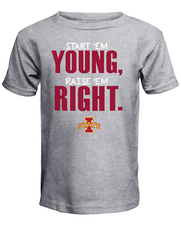Iowa State Cyclones Top Of The World Toddler Raised Right T Shirt
