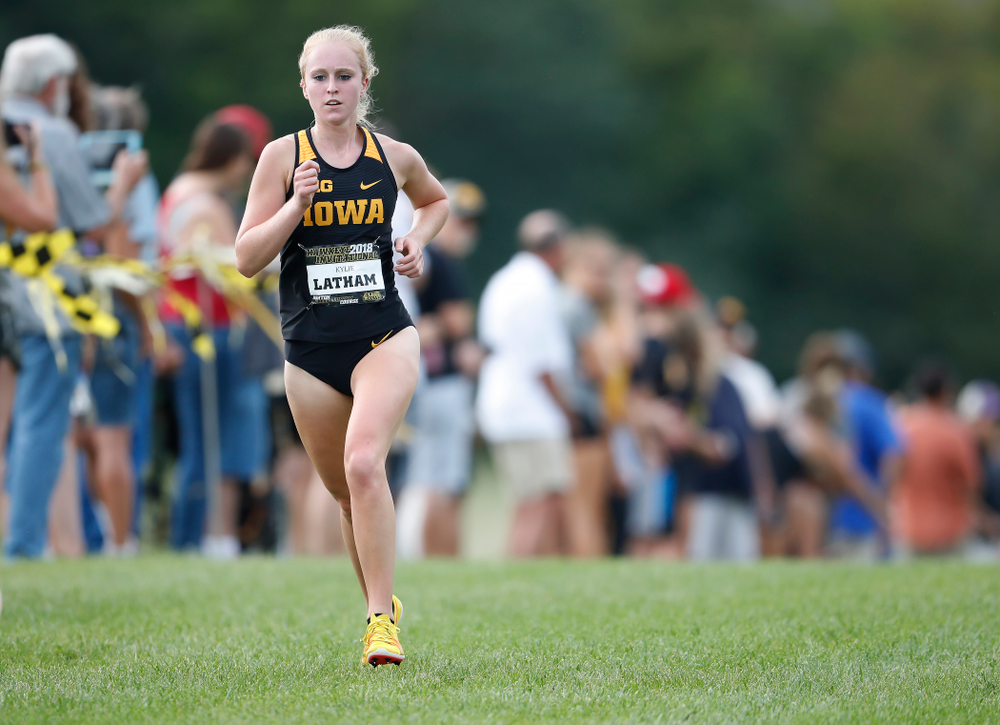 Kylie Latham during the Hawkeye Invitational Friday, August 31, 2018 at the Ashton Cross Country Course. (Brian Ray/hawkeyesports.com)