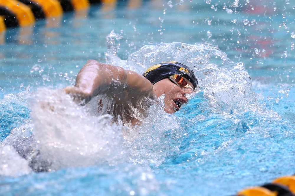 Iowa's Andrew Fierke competes in the 200-yard freestyle on the third day at the 2019 Big Ten Swimming and Diving Championships Thursday, February 28, 2019 at the Campus Wellness and Recreation Center. (Brian Ray/hawkeyesports.com)