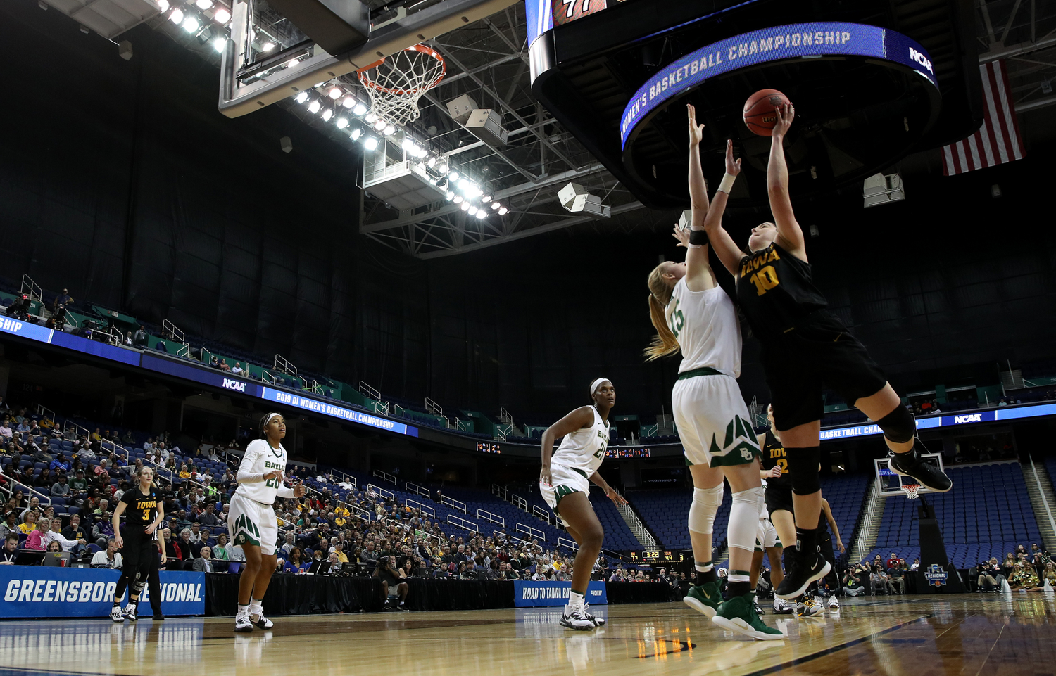 Wbb Iowa Vs Baylor In The Elite 8 University Of Iowa Athletics