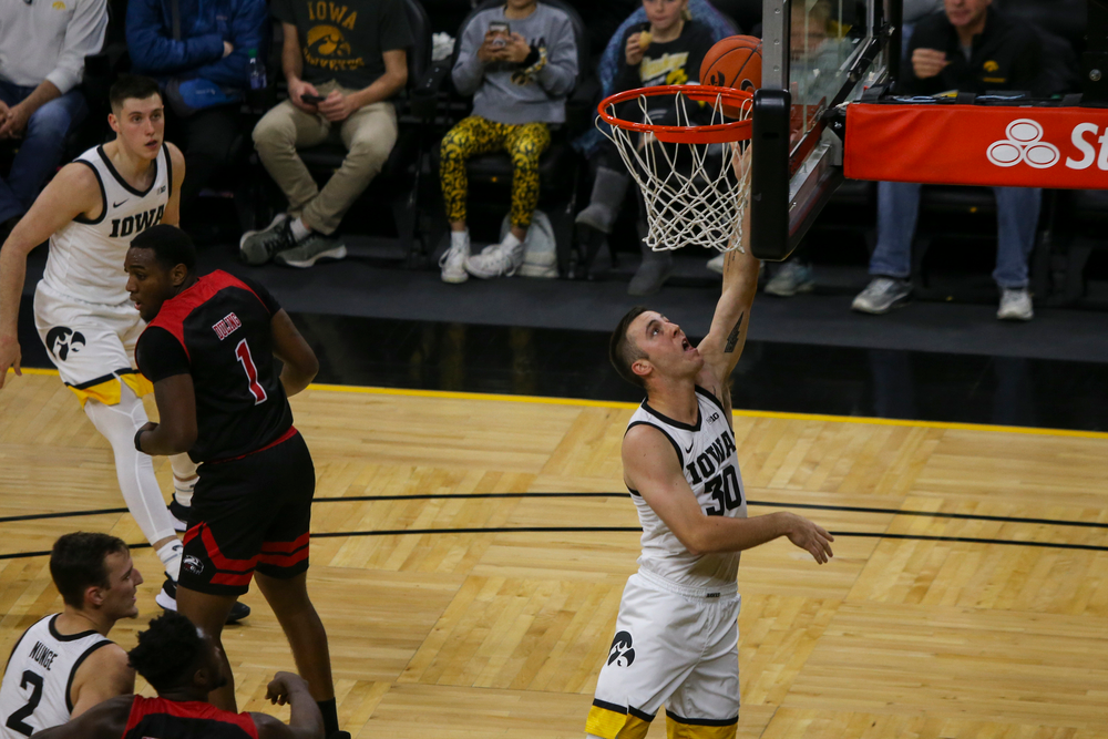 Iowa Hawkeyes guard Connor McCaffery (30) during Iowa men’s basketball vs SIUE on Friday, November 8, 2019 at Carver-Hawkeye Arena. (Lily Smith/hawkeyesports.com)