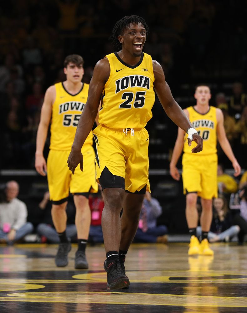 Iowa Hawkeyes forward Tyler Cook (25) against the Wisconsin Badgers Friday, November 30, 2018 at Carver-Hawkeye Arena. (Brian Ray/hawkeyesports.com)