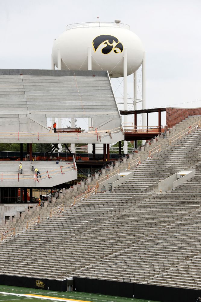 The view of the north end zone from the southwest corner Wednesday, June 6, 2018 at Kinnick Stadium. (Brian Ray/hawkeyesports.com)