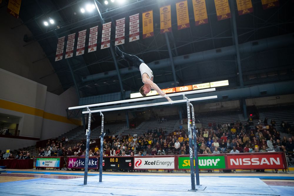 The Iowa Hawekeys against Minnesota and Penn State at the Maturi Pavilion Saturday, March 23, 2019 in Minneapolis, Minn. (C. Morgan Engel/Freelance)