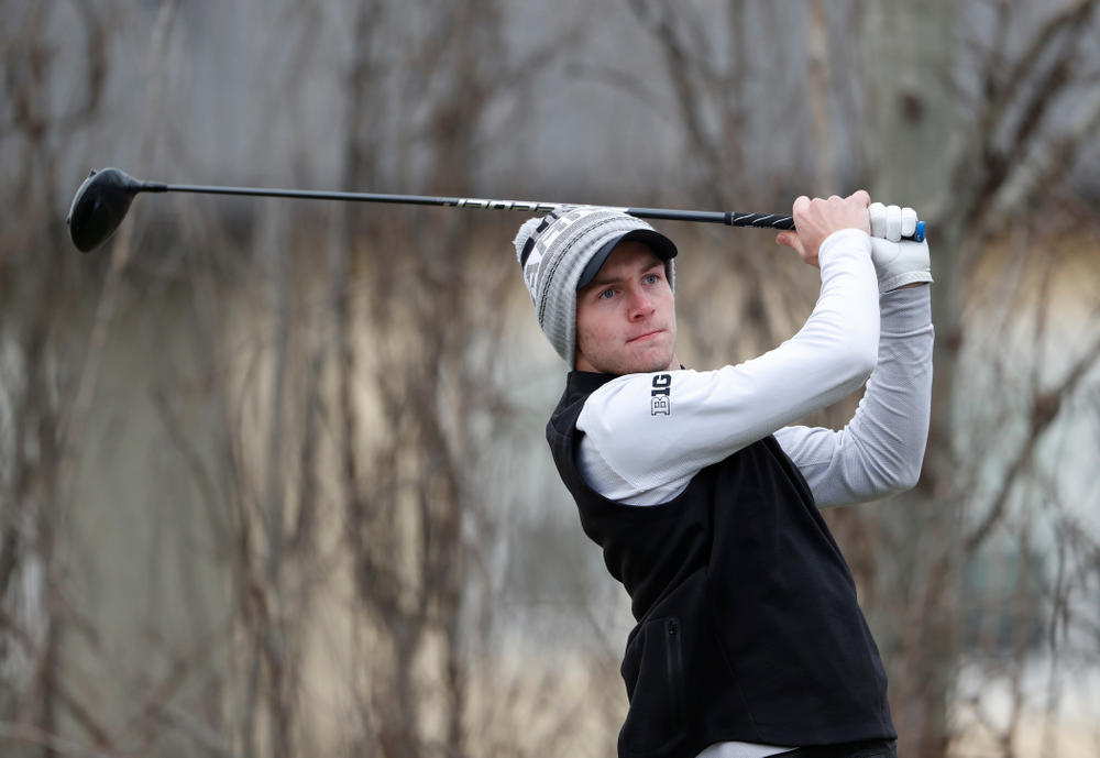 Jake Rowe during the 2018 Hawkeye Invitational Friday, April 13, 2018 at Finkbine Golf Course. (Brian Ray/hawkeyesports.com)