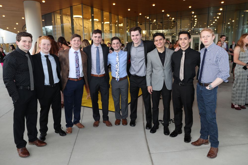 The 2019 Golden Herkys yellow carpet Tuesday, April 23, 2019 at Hancher Auditorium. (Brian Ray/hawkeyesports.com)